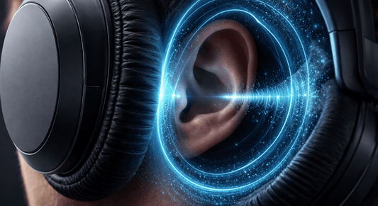 The way ear pads press against the head forms a small acoustic environment around the ears