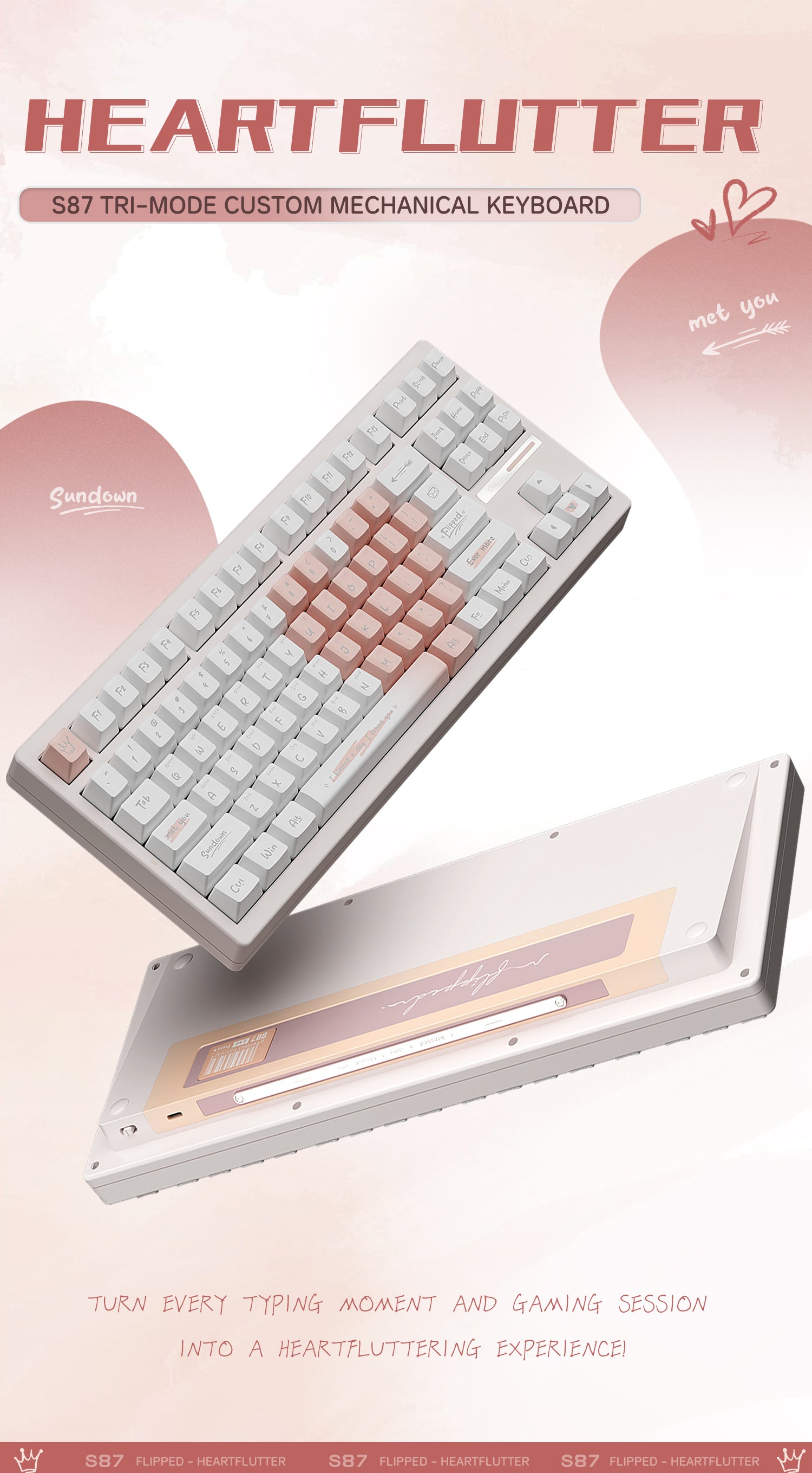 VGN LAB RGBバックライトキーボード S87 VGN S87 Wireless Mechanical Gaming Keyboard