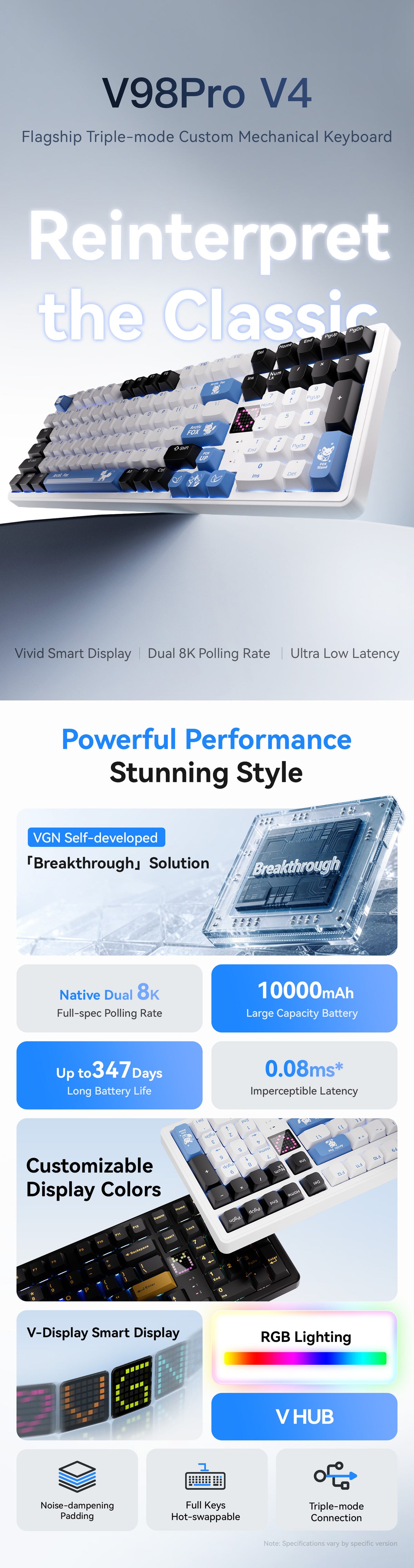 VGN V98 Pro V4 Wireless Mechanical Keyboard
