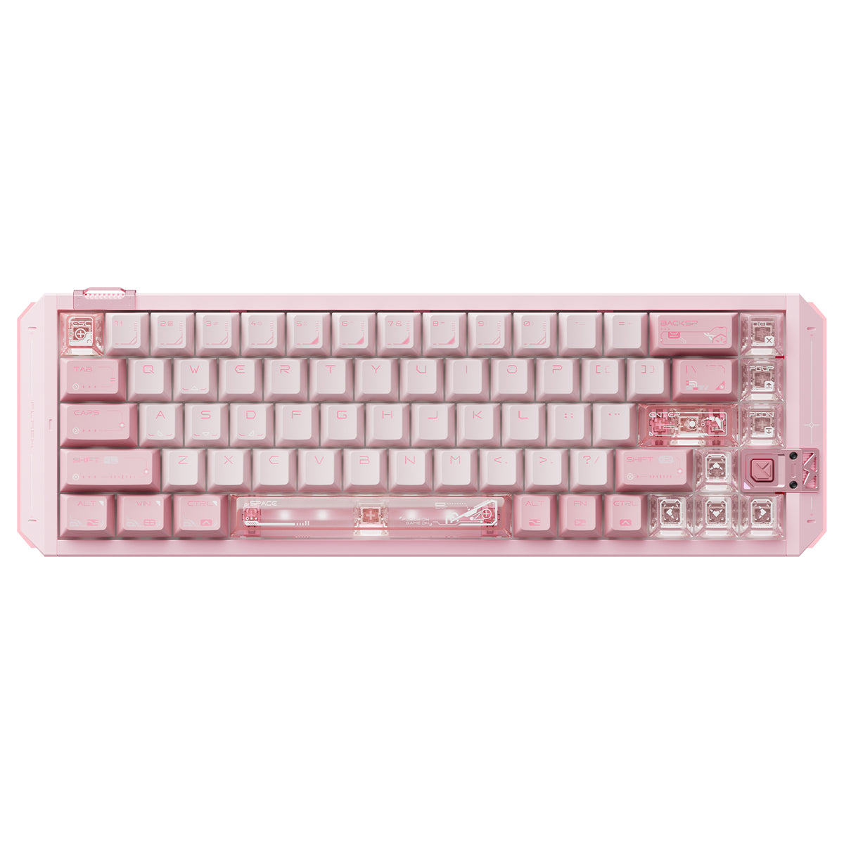 Teclado VGN FLASH 68HE de Interruptores Magnéticos de Aluminio