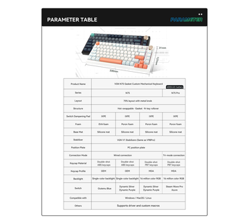 VGN N75 Wired Mechanical Keyboard