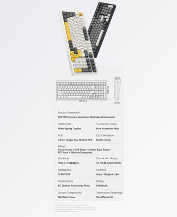 VGN S99 Pro Wireless Aluminum Mechanical Keyboard