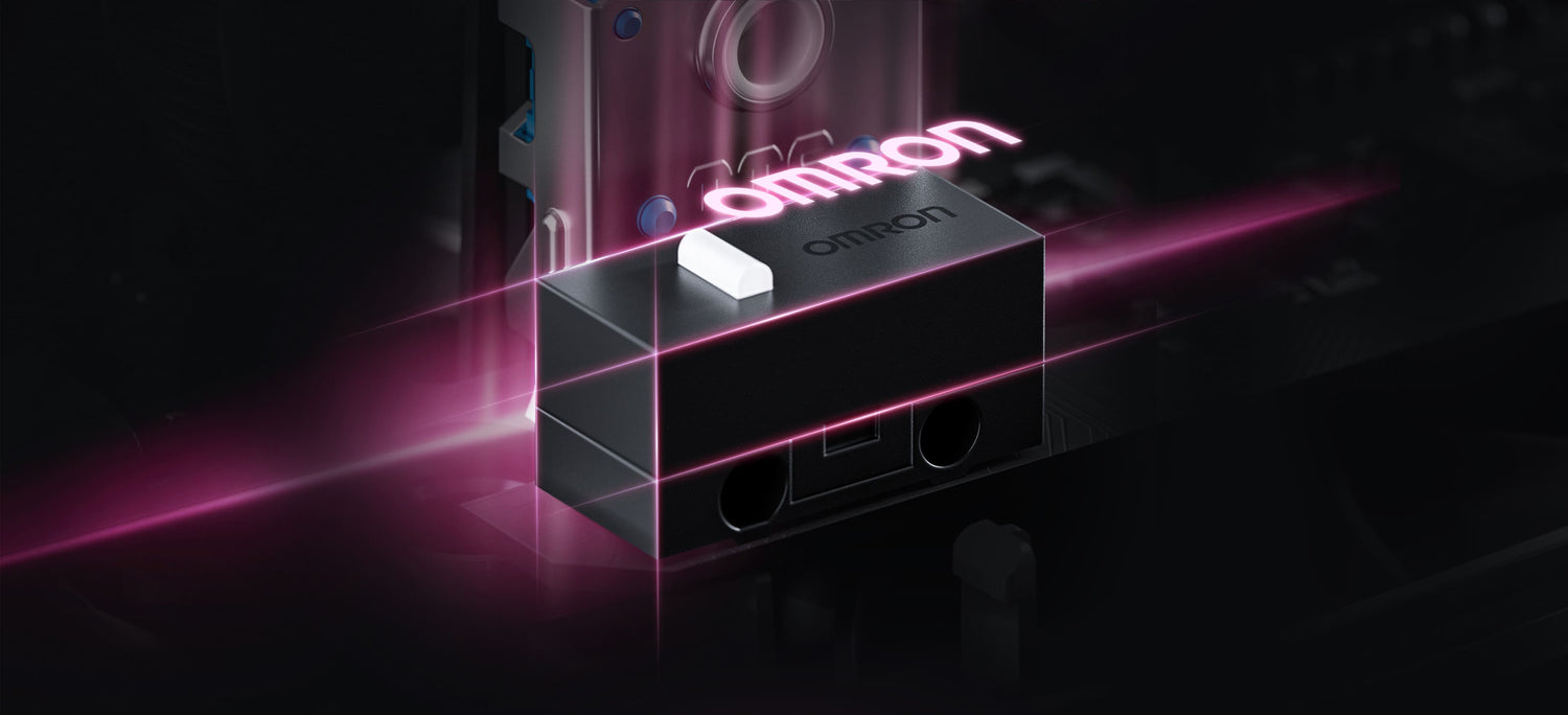 Switch Omron cơ học 100 triệu click trên VGN Dragonfly F1 SE