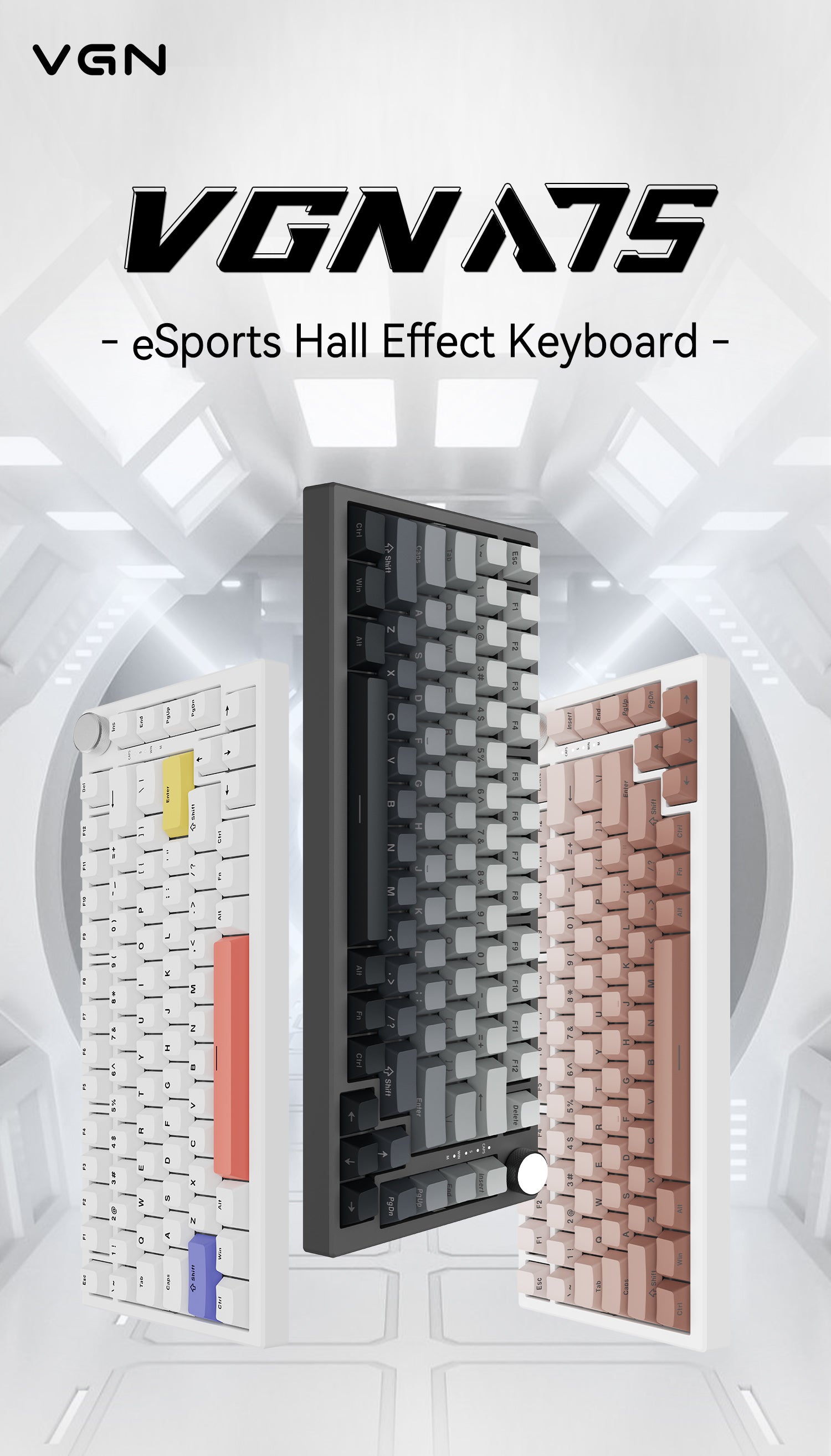 ふねちゃま VGN A75 eSports Hall Effect Gasket-Mount Keyboard